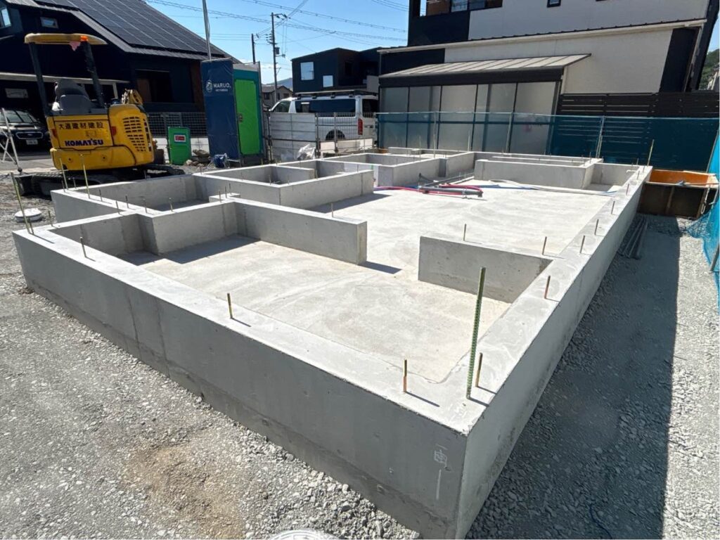 基礎工事が完了しました！